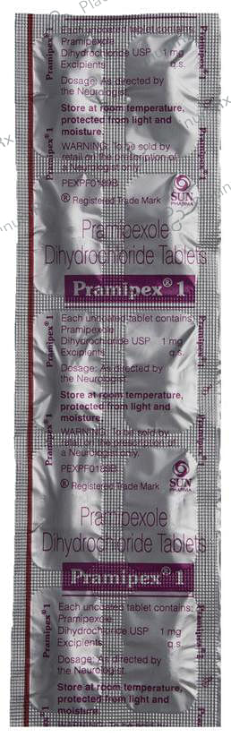 Pramipex 1mg Tablet 10s
