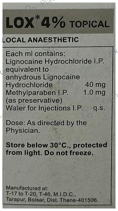 Lox 4% Injection 30ml