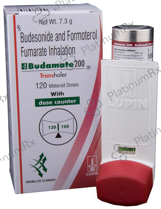 Budamate 6/200mcg Transhaler 120MDI