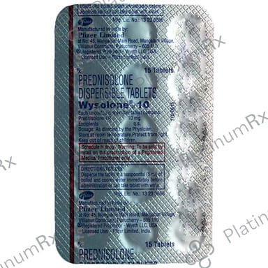 Wysolone 10mg Tablet DT 15s