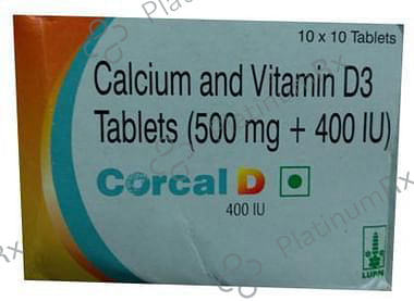 Corcal D 500/500IU Tablet 10s