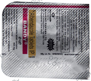 Bandy Chewable 400mg Tablet 1s