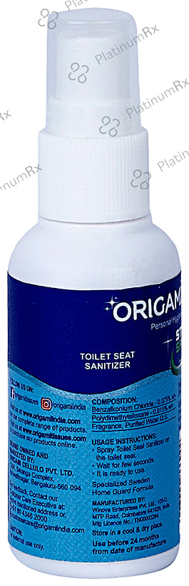 Origami Stay Safe Toilet Seat Sanitizer Spray 50 ml