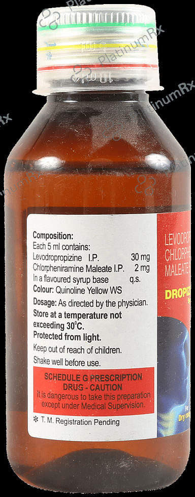 Dropizin 2/30mg Syrup Peppermint 100ml
