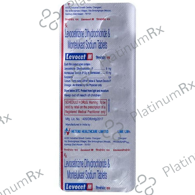 Levocet M 5/10mg Tablet 10s
