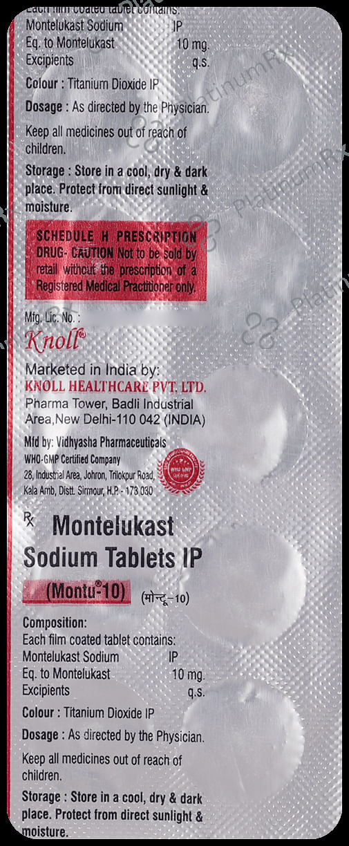 Montu 10mg Tablet 10s