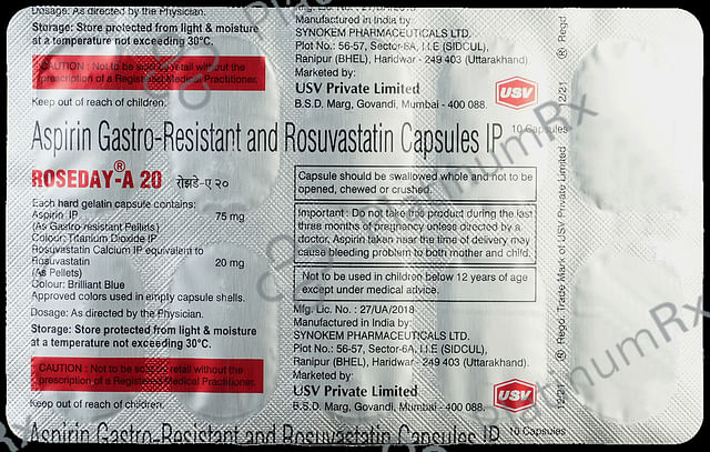 Roseday A 20/75mg Capsule 10s