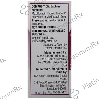 Vigamox 0.5% Ophthalmic Solution 5ml