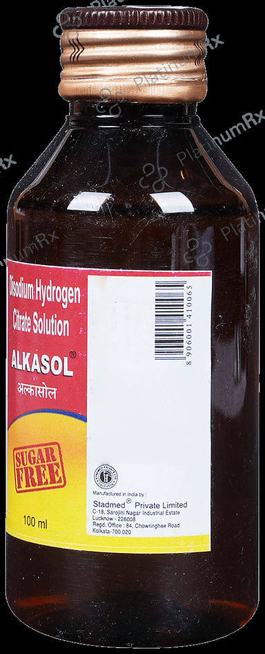 Alkasol Oral Solution Sugar Free 100 Oral Solution