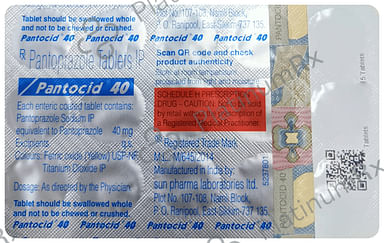 Pantocid 40mg Tablet 15s
