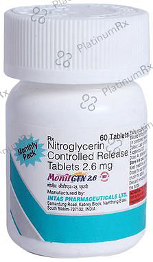 Monit GTN 2.6mg Tablet CR 60s