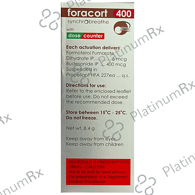 Foracort 400/6mcg Synchrobreathe Inhaler 120MDI