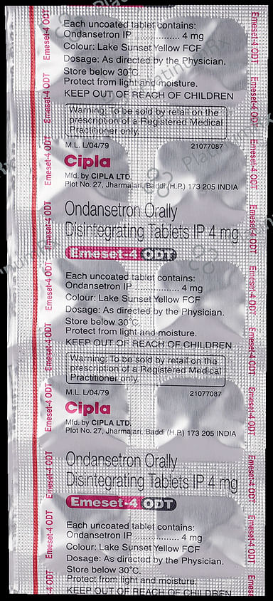 Emeset 4mg ODT Tablet 10s