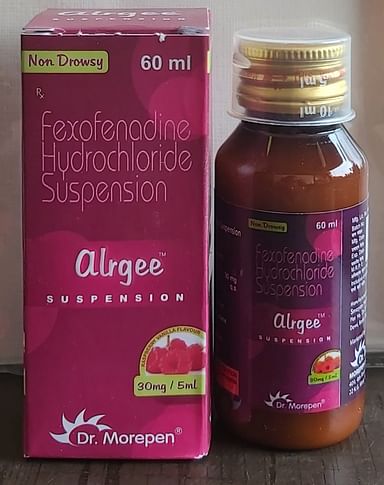 Alrgee Raspberry & Vanilla 30mg Oral Suspension 60ml