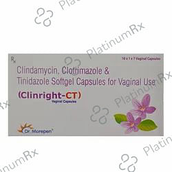 Clinright CT 100/100/100mg Vaginal Capsule 7s