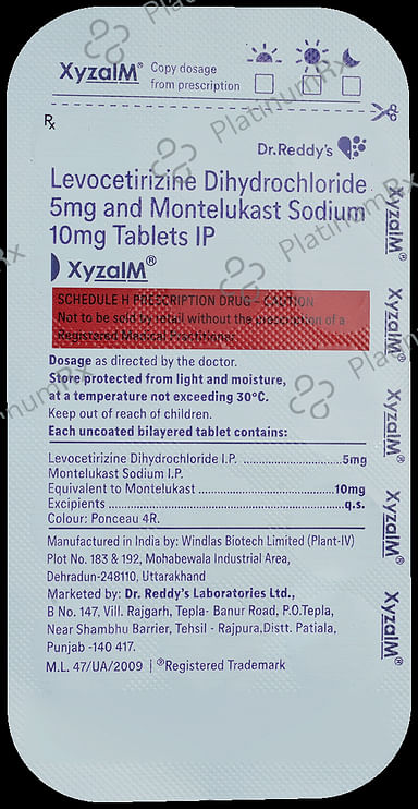 Xyzal M 5/10mg Tablet 15s