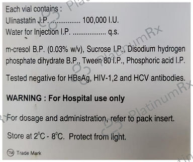 U Tryp 100000IU Injection 1s
