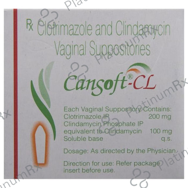 Cansoft CL 100/200mcg Vaginal Suppository 3s