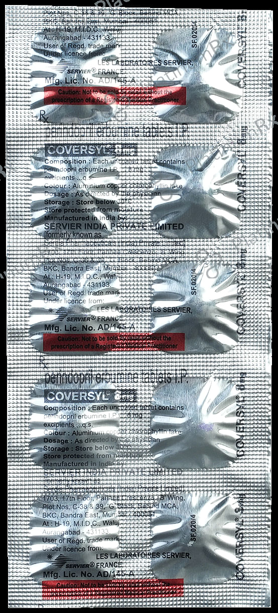 Coversyl 8mg Tablet 10s