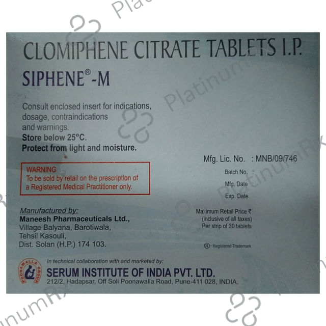 Siphene M 25mg Tablet 30s