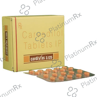 Cardivas 3.125mg Tablet 10s