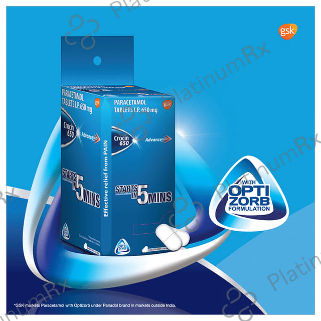 Crocin Advance 500mg Tablet 20s