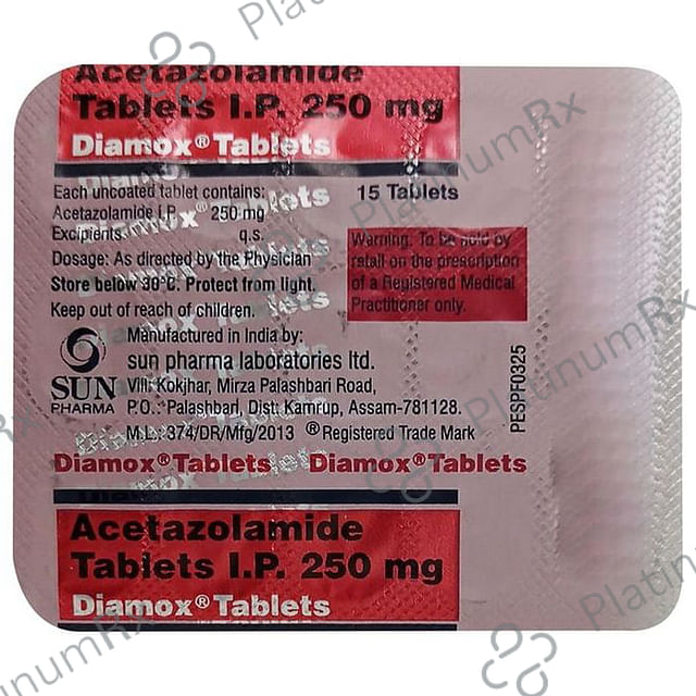 Diamox 250mg Tablet 15s