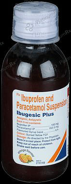 Ibugesic Plus 100/162.5mg Oral Suspension Orange 60ml
