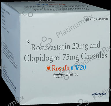 Rosufit CV 20/75mg Capsule 15s