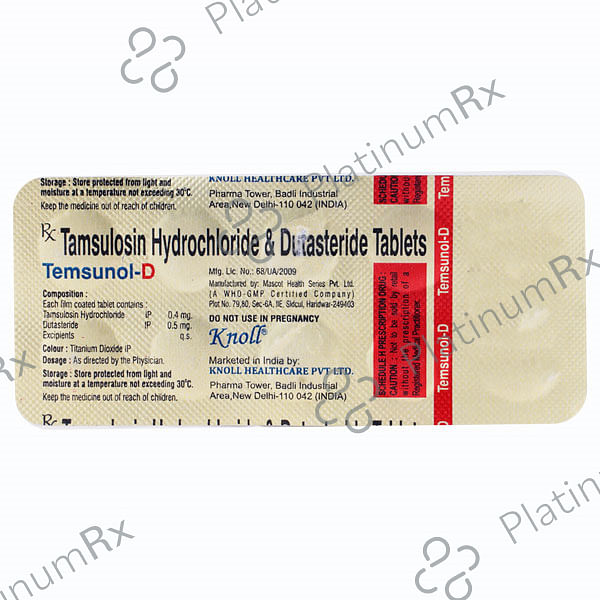 Temsunol D 0.5/0.4mg Tablet 10s