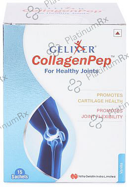 Gelixer Collagen Pep Sachet for Joint Flexibility & Cartilage Health - Flavour Vanilla
