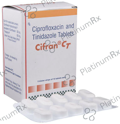 Cifran CT 500/600mg Tablet 10s