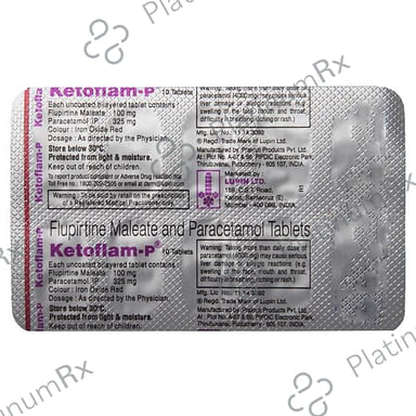 Ketoflam P 100/325mg Tablet 10s
