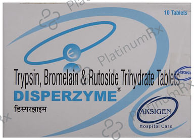Disperzyme 180/200/96mg Tablet 10s