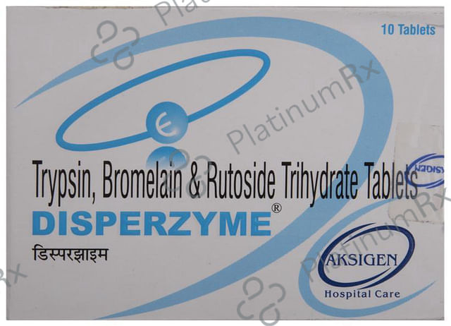 Disperzyme 180/200/96mg Tablet 10s