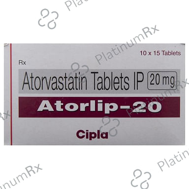 Atorlip 20mg Tablet 15s