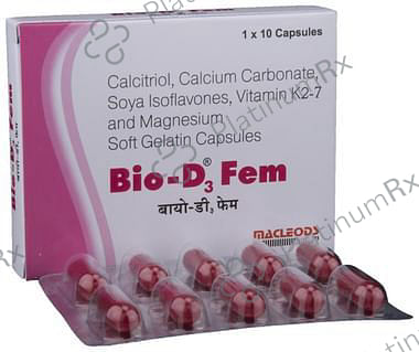 Bio-D3 Fem Soft Gelatin Capsule 10 Soft Gelatin Capsule