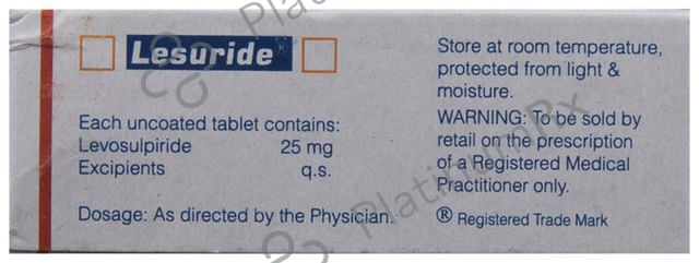 Lesuride 25mg Tablet 10s