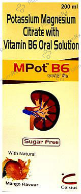 Mpot B6 Oral Solution Natural Mango Sugar Free