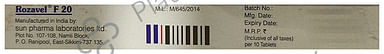Rozavel F 160/20mg Tablet 10s