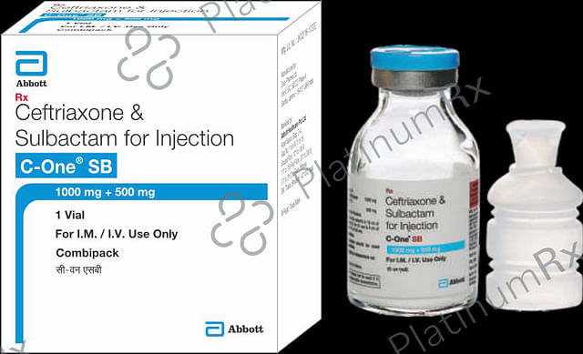 C One SB 1000/500mg Injection (WFI) 1s