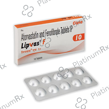 Lipvas F 10mg/160mg Tablet 10s