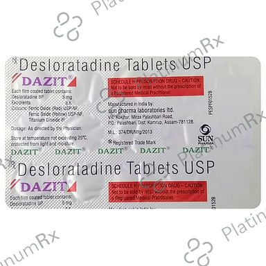 Dazit 5mg Tablet 15s