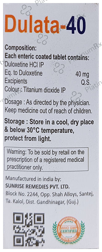 Dulata 40mg Tablet 10s
