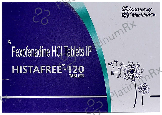 Histafree 120mg Tablet 10s