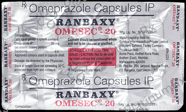 Omesec 20 Capsule 10 Capsule