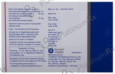 Nexpro L 40/75mg Capsule SR 10s