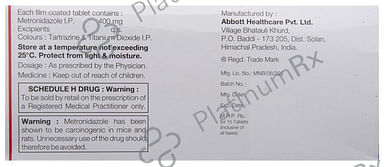 Flagyl 400mg Tablet 15s