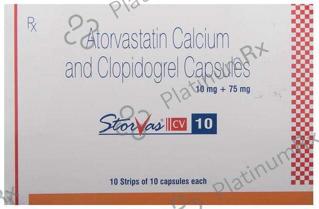 Storvas CV 10/75mg Capsule 10s
