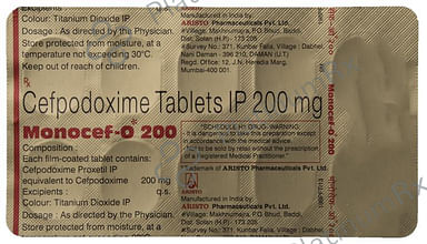Monocef O 200mg Tablet 10s
